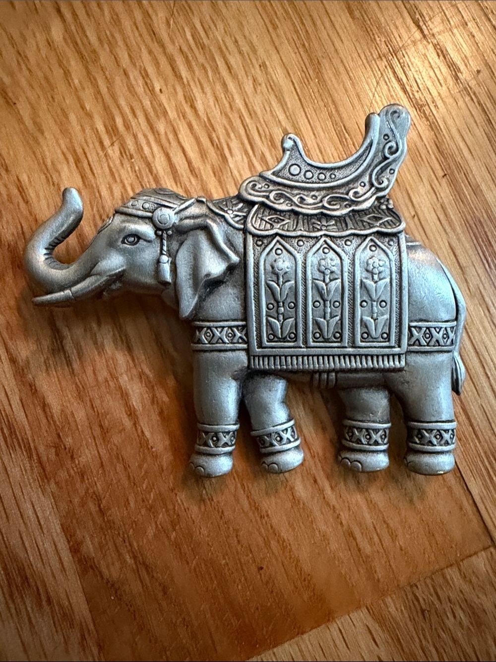 Silver Elephant brooch